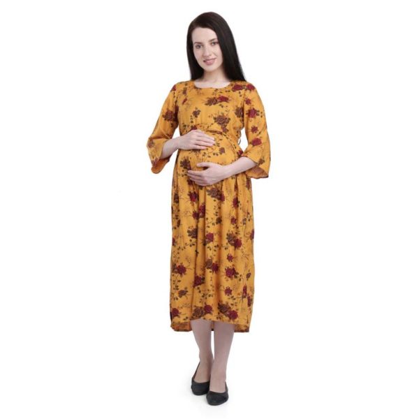 maternity dress in mango