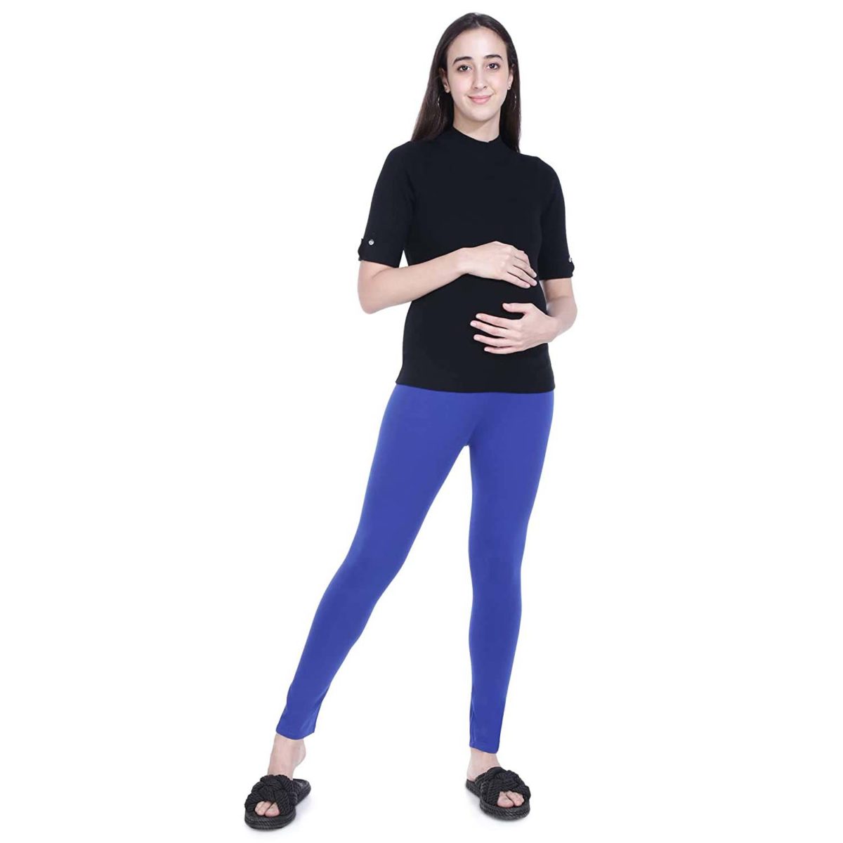 royal blue maternity leggings