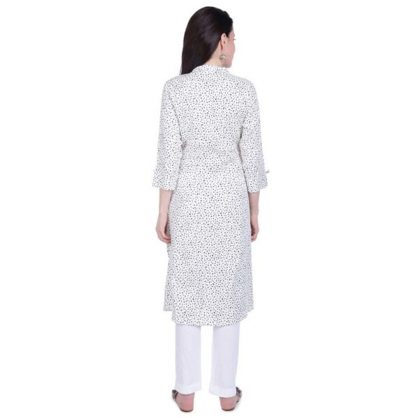 white dress with black dots new