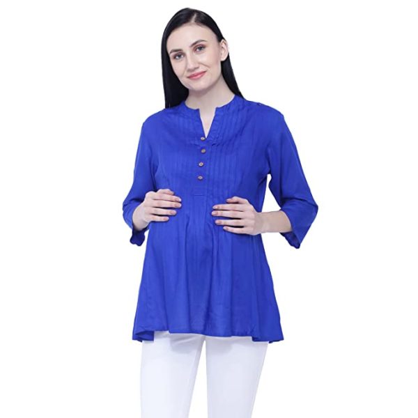 Royal Blue Maternity Top