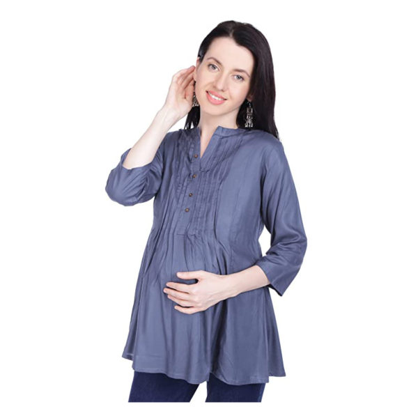 grey maternity top