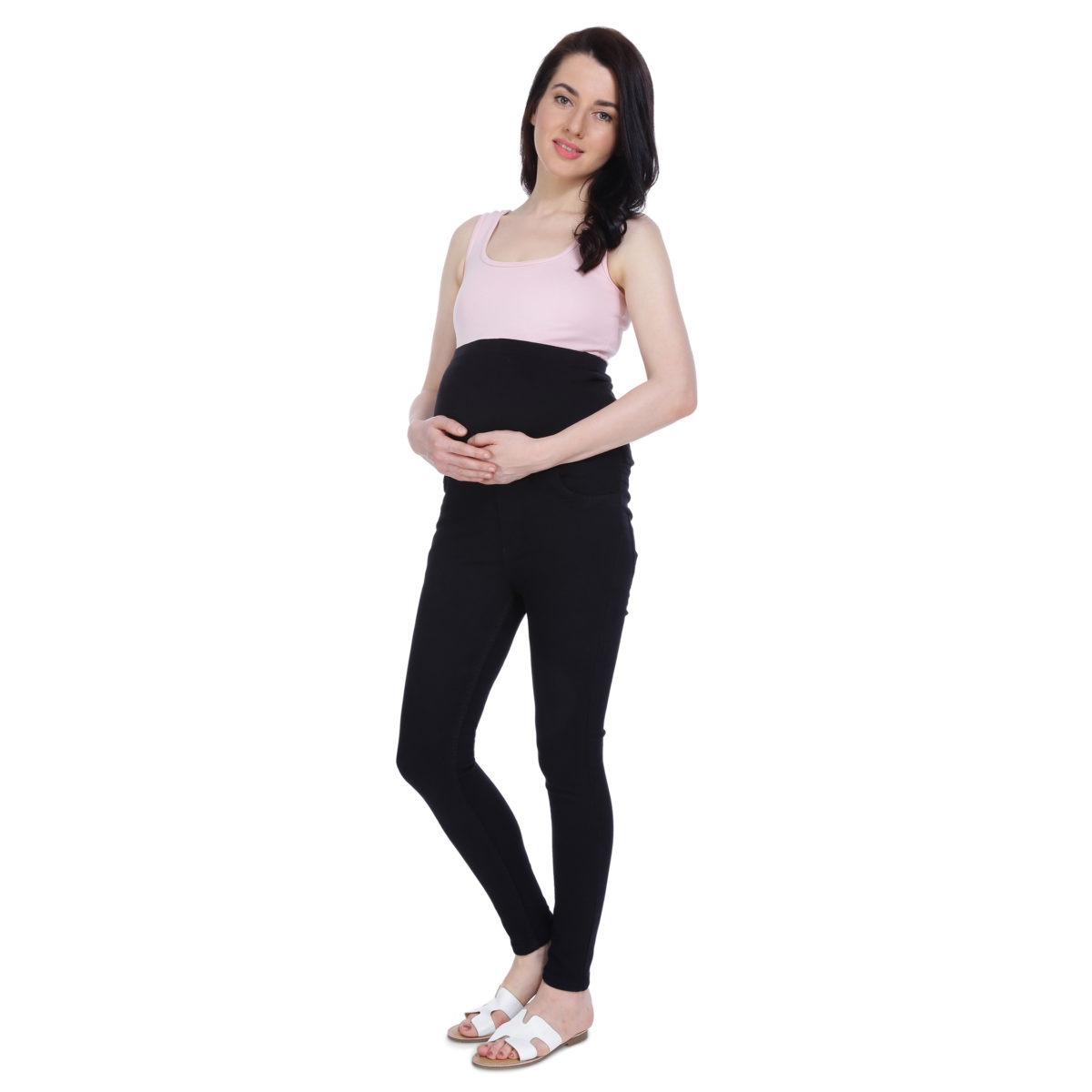 black maternity jeans