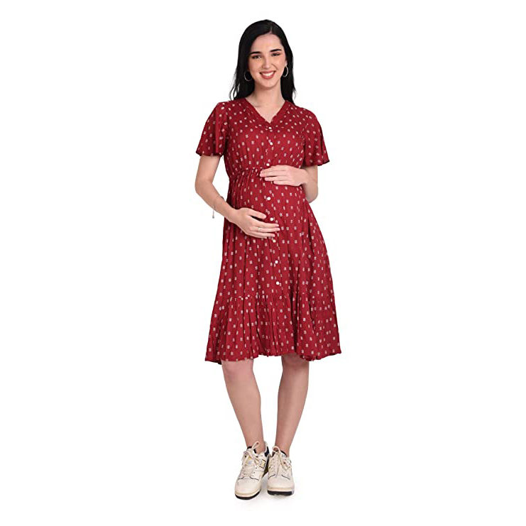 Buy Pregnancy Kaftan Gown - Pink